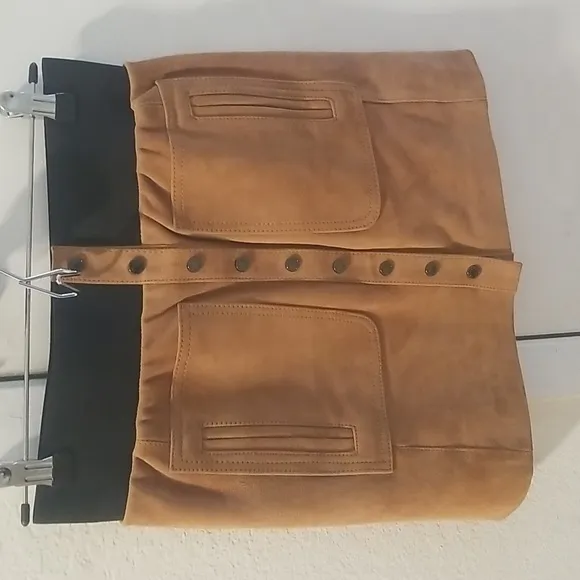 Camel Suede Skirt