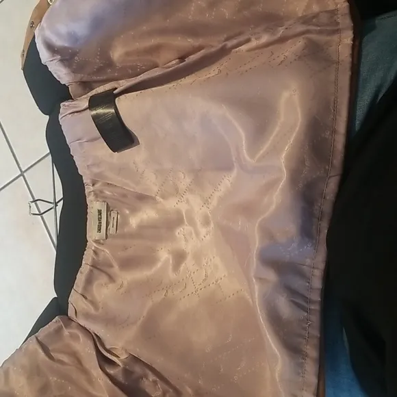Camel Suede Skirt
