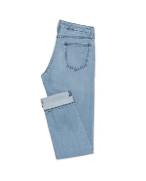 Candiani Washed Light Blue Stretch