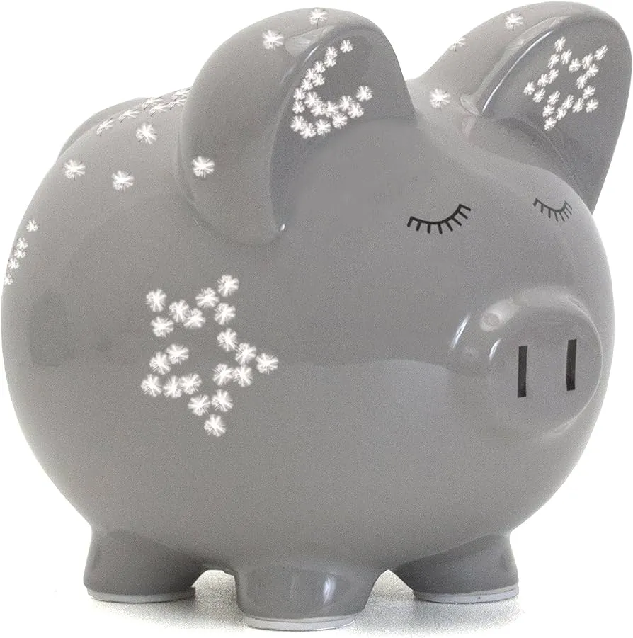 Child to Cherish Night Light Piggy Bank - White