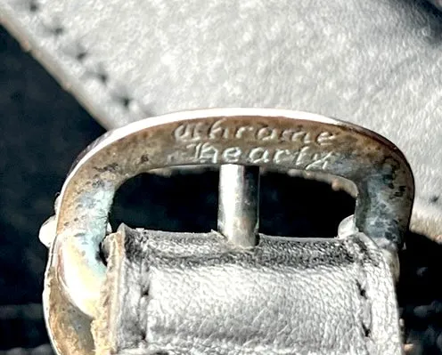 Chrome Hearts Super Early and Rare 1994 Leather & Suede Greek Fisherman Bike with Sterling Silver