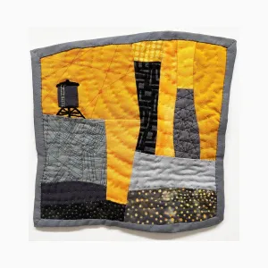 Cityscape (Shades of Grey & Gold)