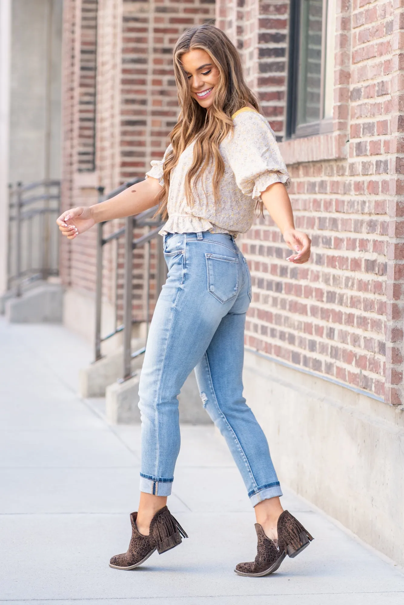Clanton High Rise Mom Fit