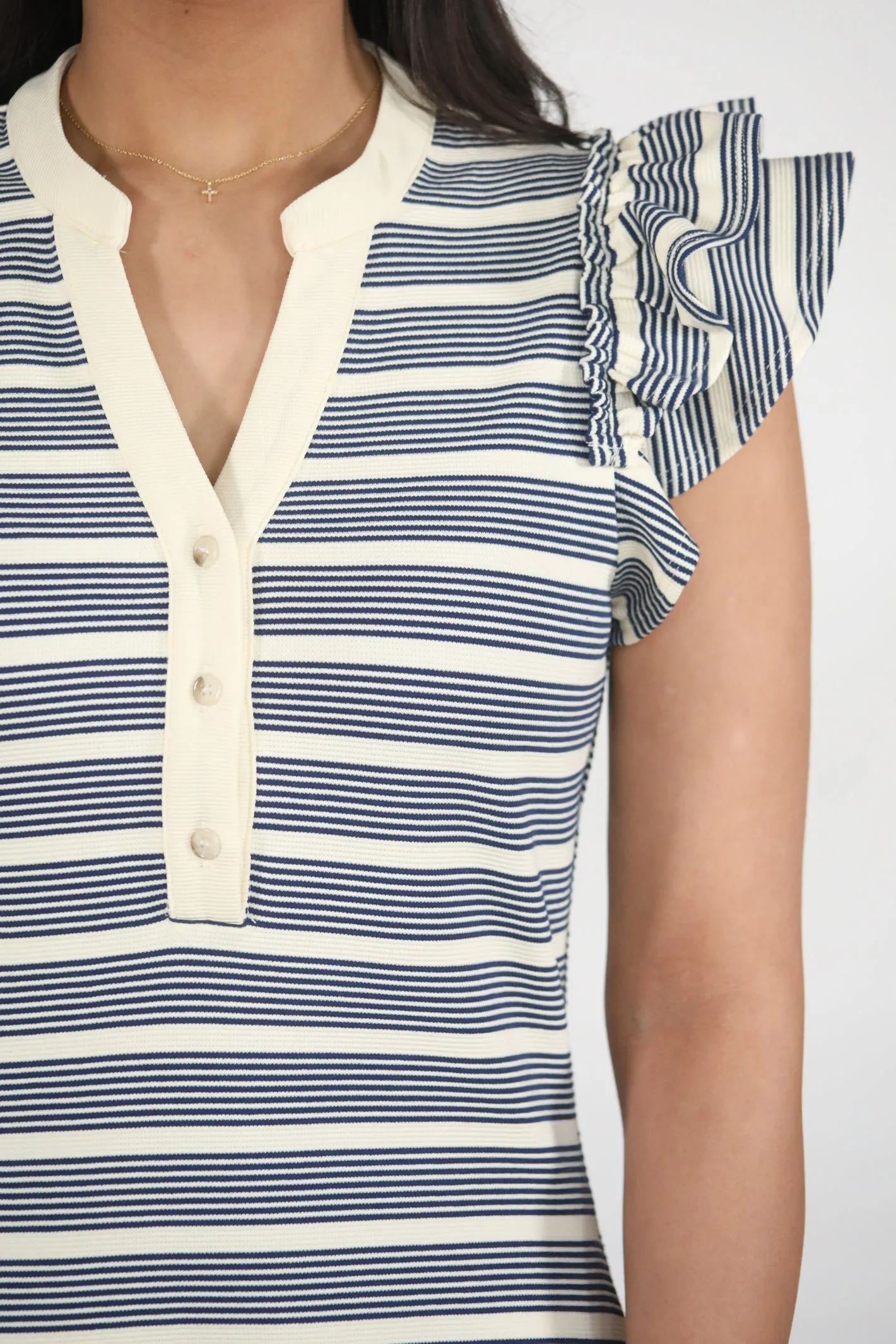 Coastal Cool Striped Midi Dress