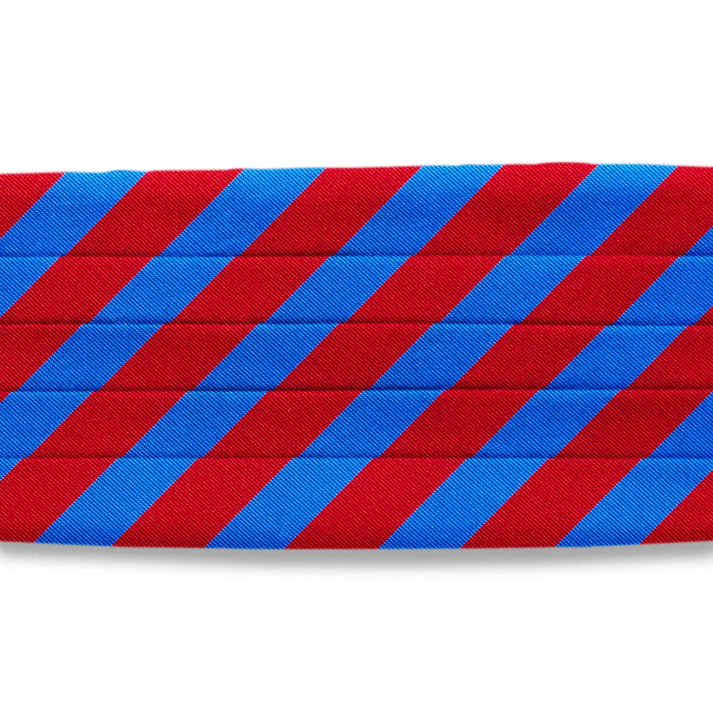 Collegiate Royal and Red - Cummerbunds