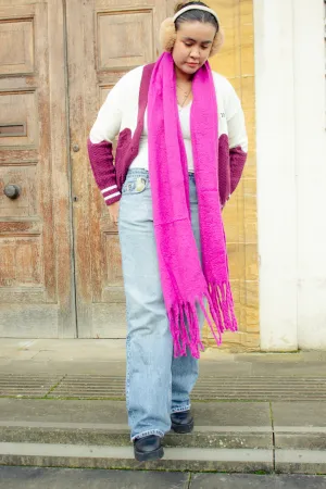 Colour Block Warm Wrap Scarf