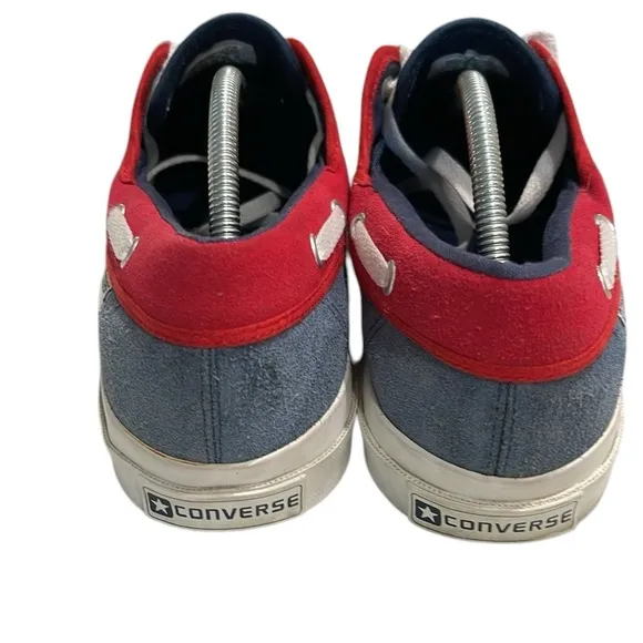 Converse Suede Sea Star OX Boat Deck Style Sneakers SZ 11 Red White Blue