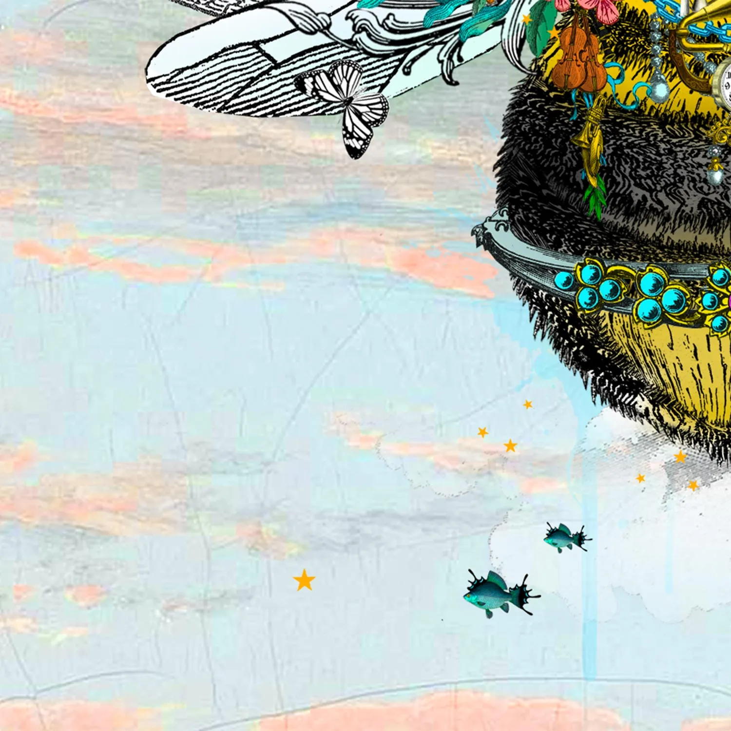Cool Sky Queen Bee - Art Print