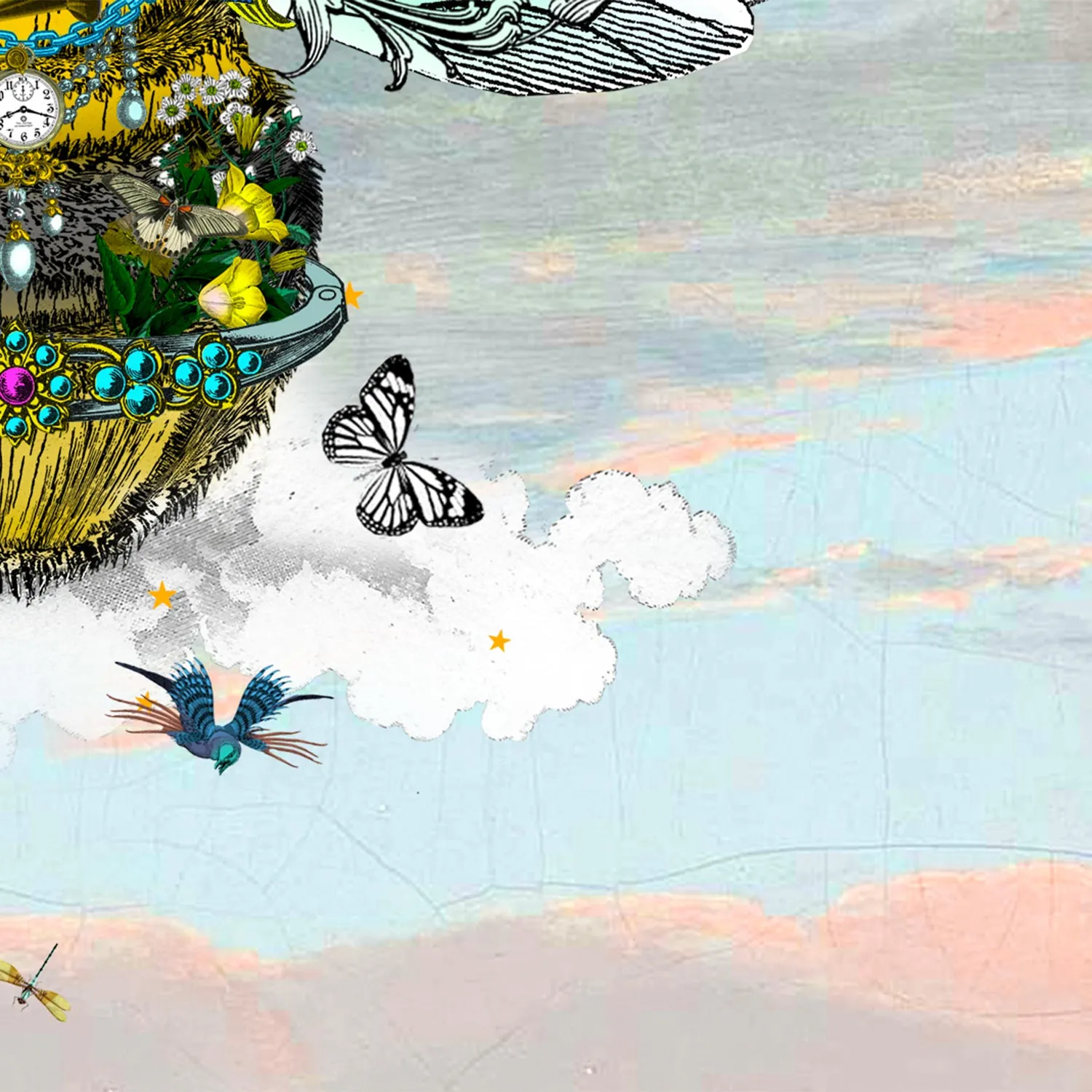 Cool Sky Queen Bee - Art Print