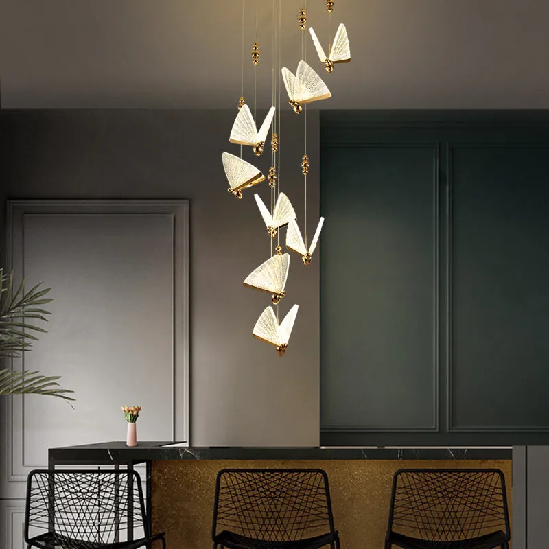 Creative Art Deco Butterfly Pendant Light