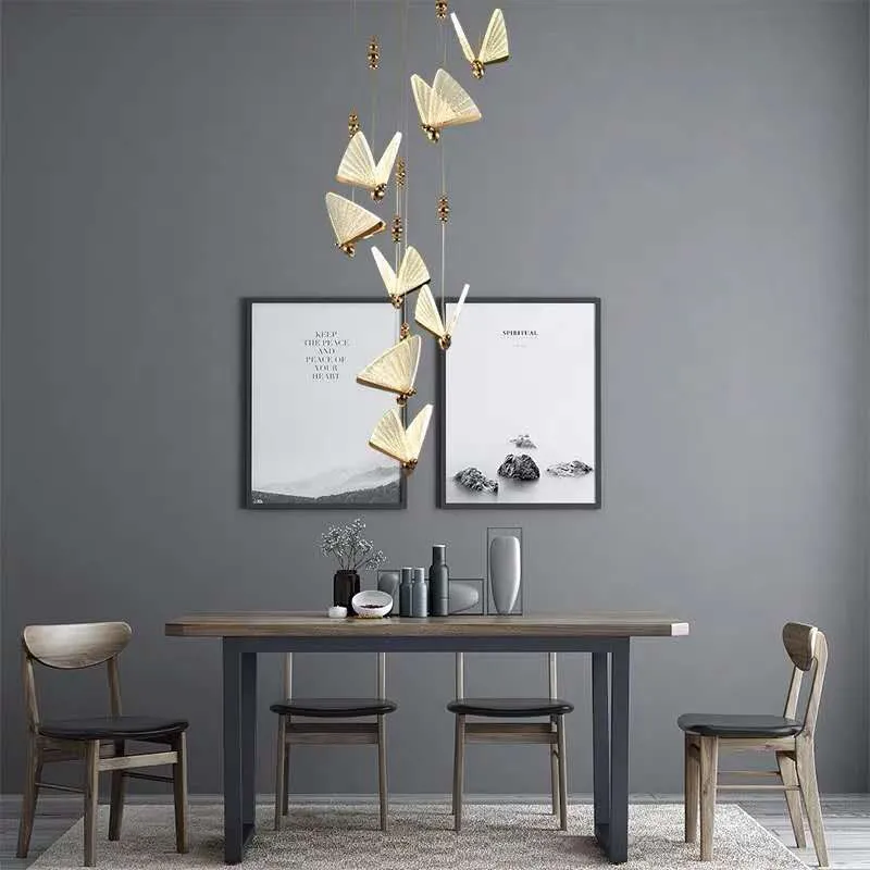 Creative Art Deco Butterfly Pendant Light