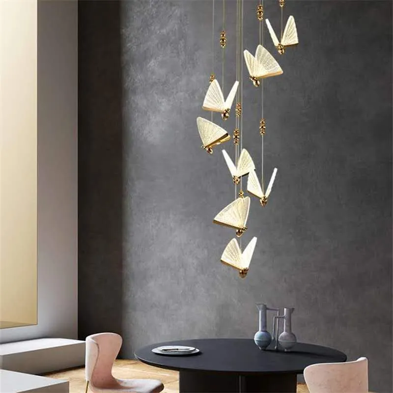 Creative Art Deco Butterfly Pendant Light