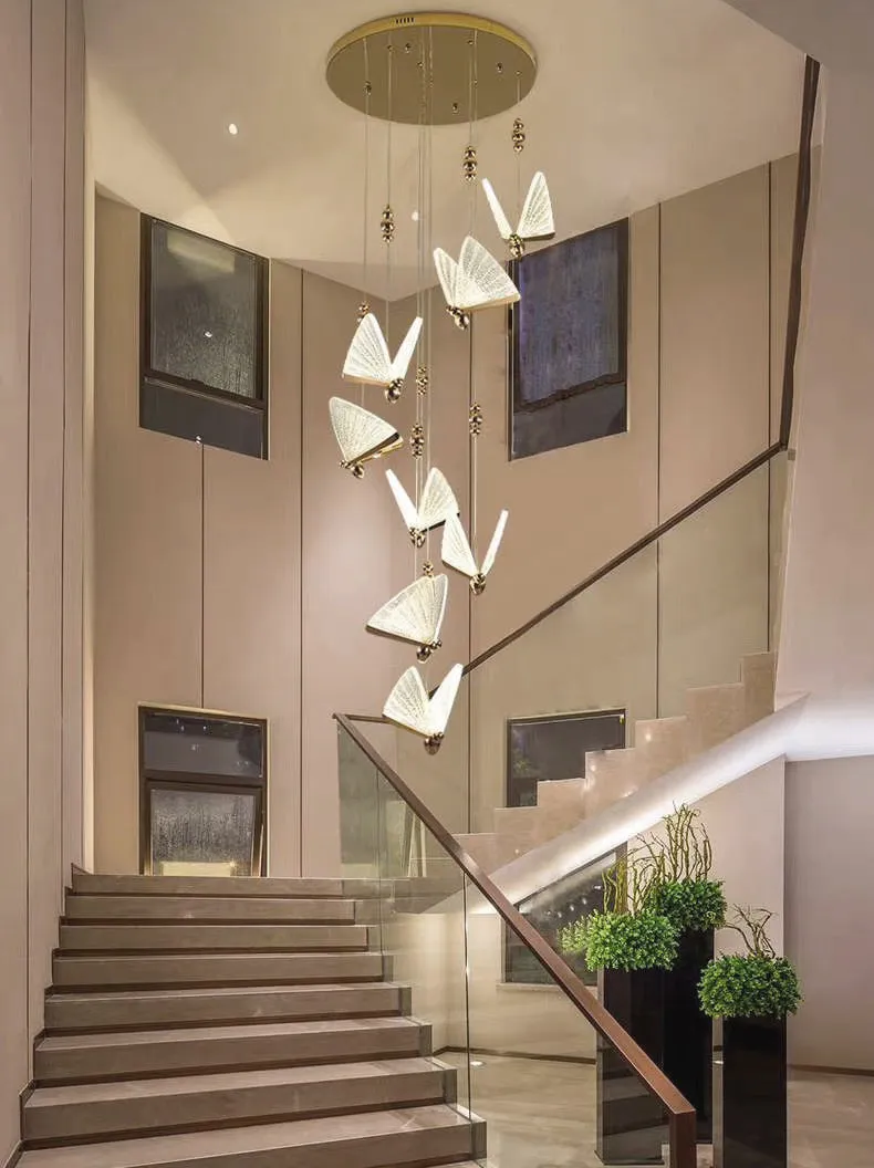 Creative Art Deco Butterfly Pendant Light