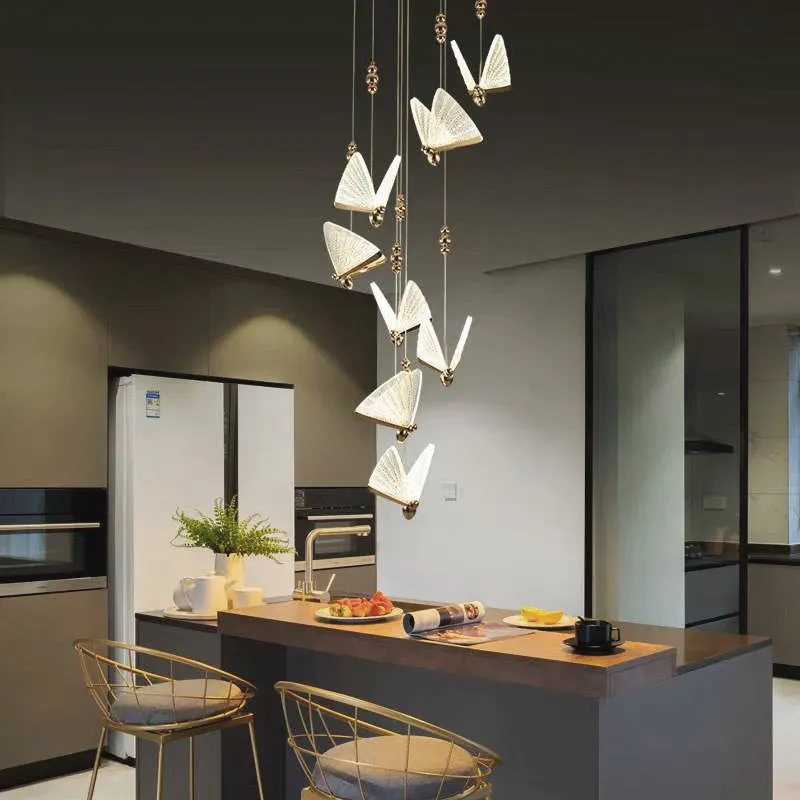 Creative Art Deco Butterfly Pendant Light