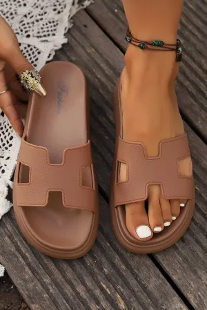 Cutout Fully integrated Platform Design Open Toe Invitation-only deal Slippers Henley