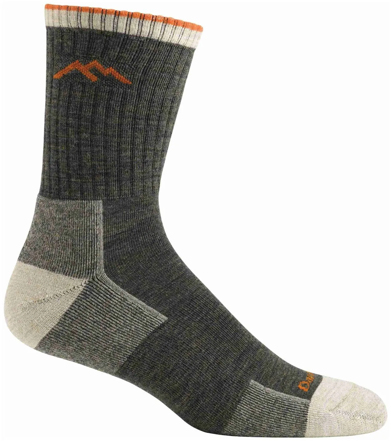 Darn Tough Mens 1466 Hiker Micro Crew Midweight with Cushion Merino Wool Socks