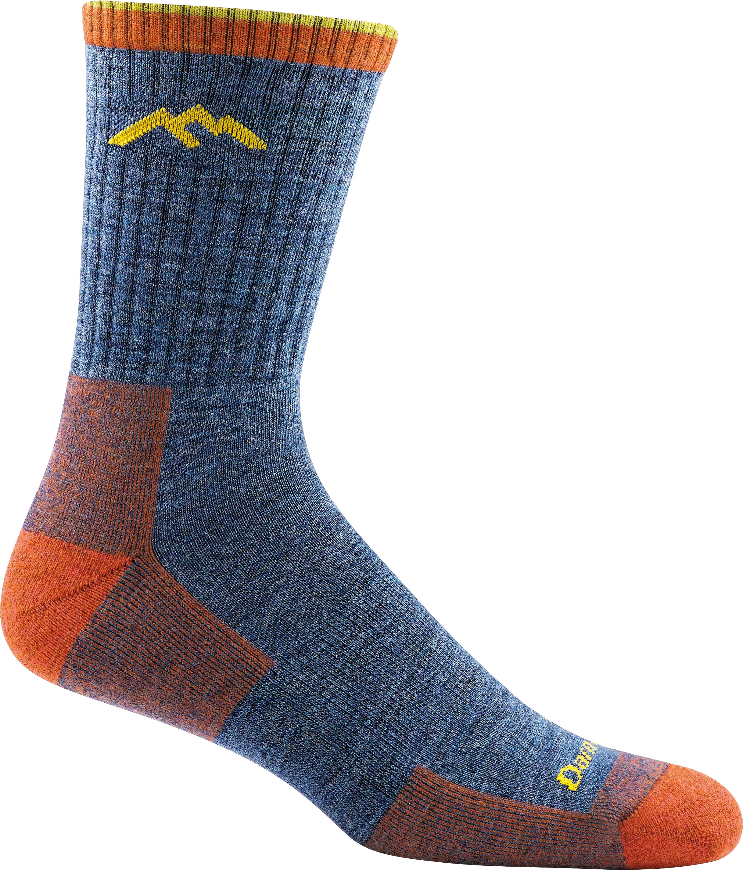Darn Tough Mens 1466 Hiker Micro Crew Midweight with Cushion Merino Wool Socks