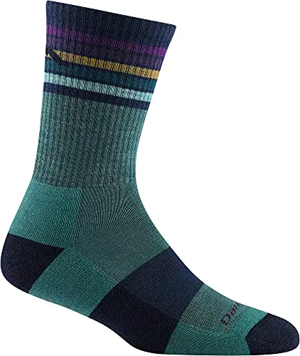 Darn Tough Womens 1968 Kelso Micro Crew Lightweight with Cushion Merino Wool Socks