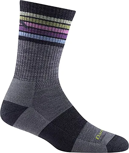 Darn Tough Womens 1968 Kelso Micro Crew Lightweight with Cushion Merino Wool Socks