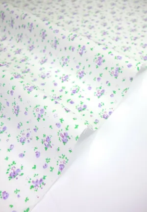 Ditsy Lilac Shabby Chic Polycotton Floral Fabric Select Size