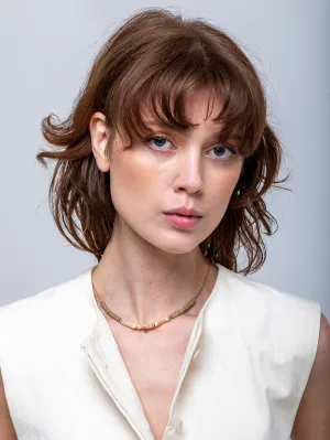 Dove Woven Bead Necklace