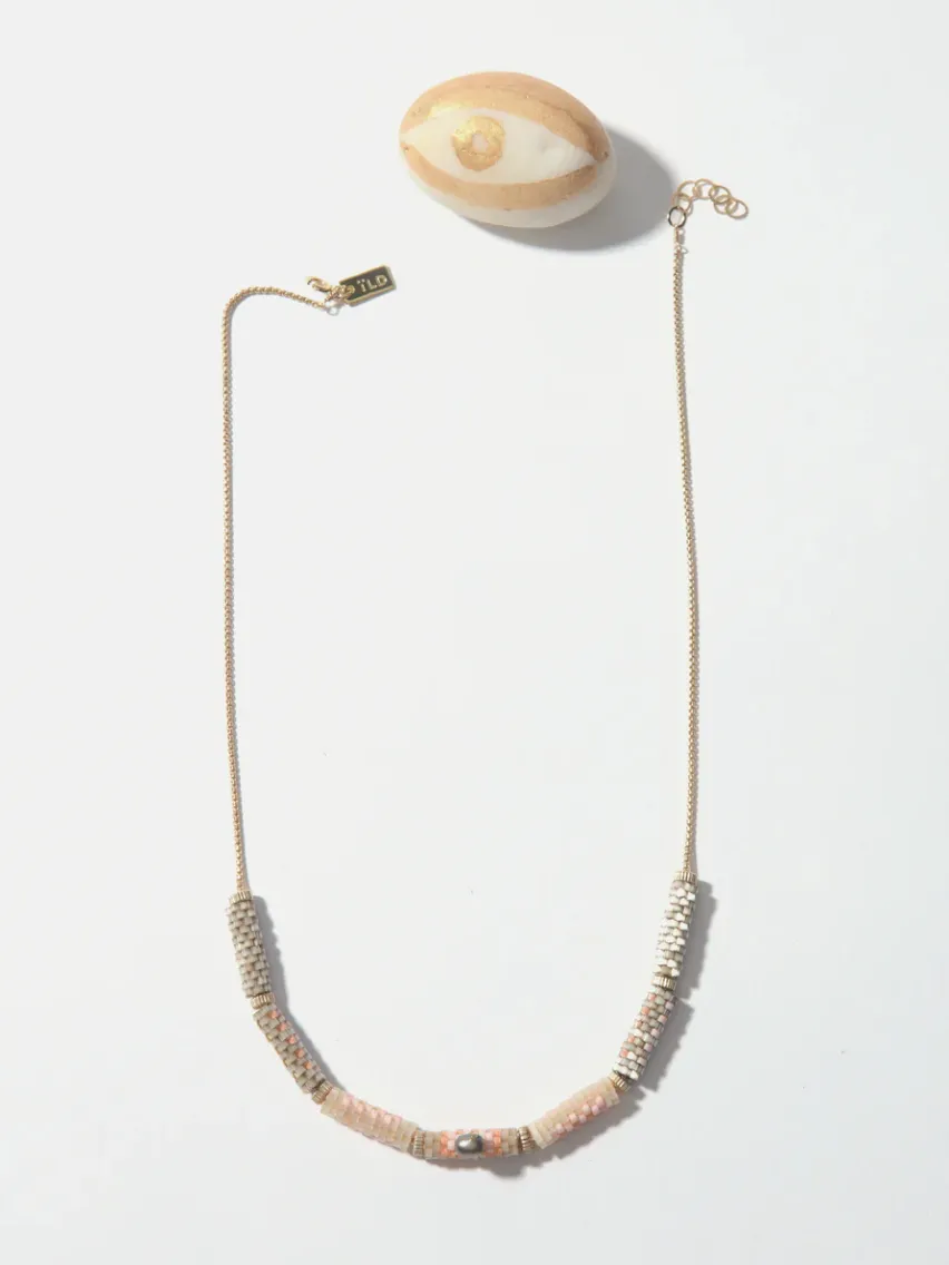 Dove Woven Bead Necklace