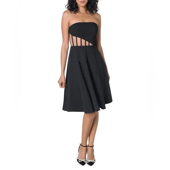Dress The Population Anneli Strapless Corset Midi Dress NWT