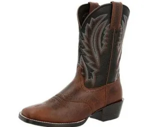 Durango Boots Mens Westward Western Dark Chestnut/Black Onyx (DDB0351)