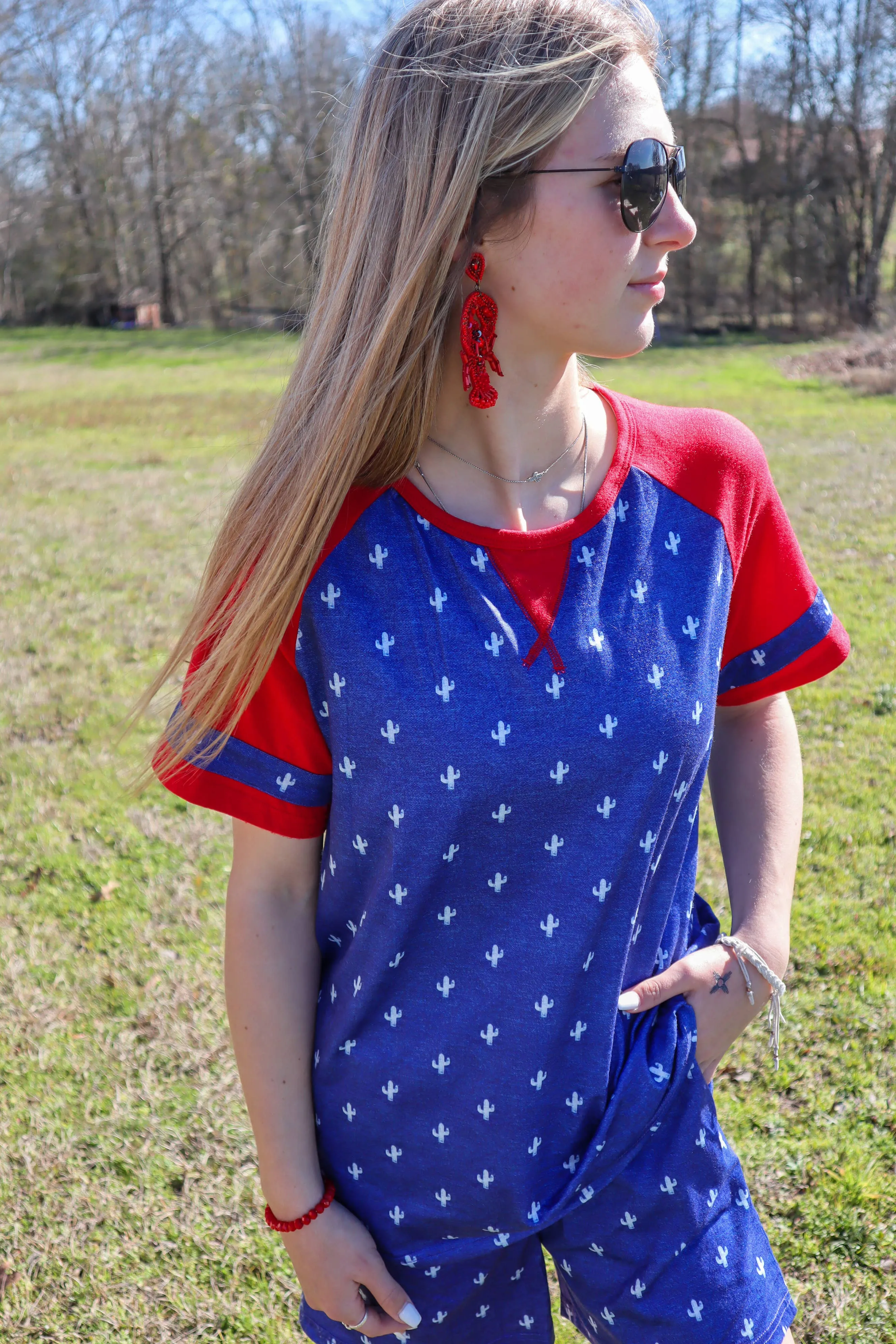 Easy Goin' Raglan Short Sleeve Tee