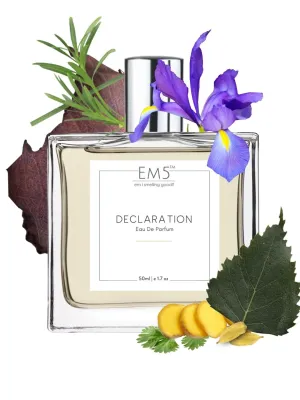 EM5™ Declaration Perfume for Men | Eau De Parfum Spray | Fresh Spicy Citrus Fragrance Accords | Luxury Gift for Him | 50 ml