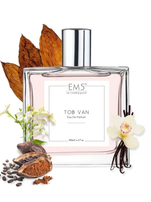 EM5™ Tob Van Unisex Perfume EDP Spray for Men & Women | Tobacco Vanilla Warm Spicy Fragrance | Luxury Gift for Him / Her | Variants Available: 50 ml Spray / 15 ml Spray
