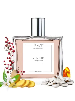 EM5™ V Noir Perfume EDP Spray for Women | Warm Spicy Coconut White Floral Fragrance Accords | Luxury Gift for Her | Variants Available: 50 ml Spray / 15 ml Spray