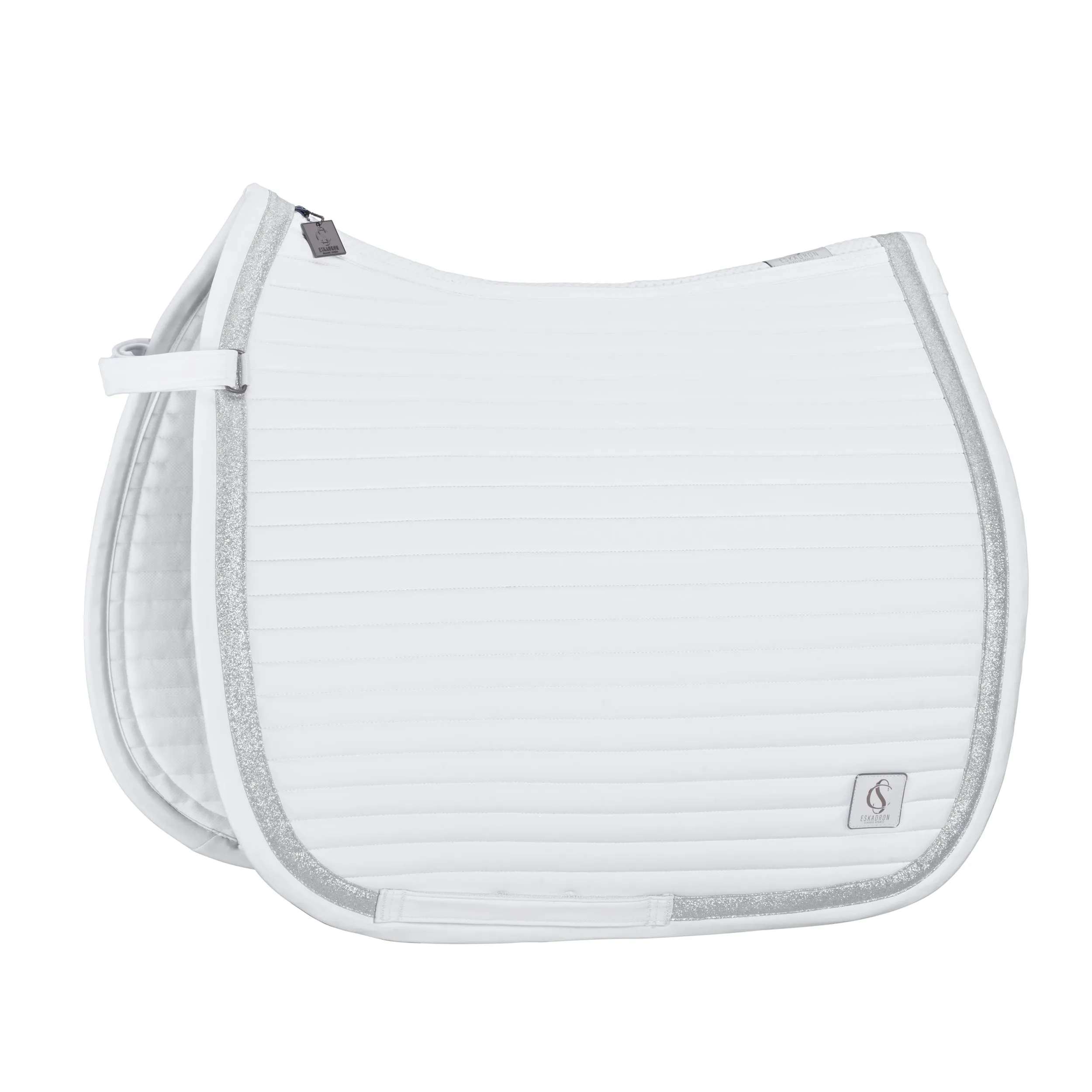 Eskadron White Softshell emblem saddlepad