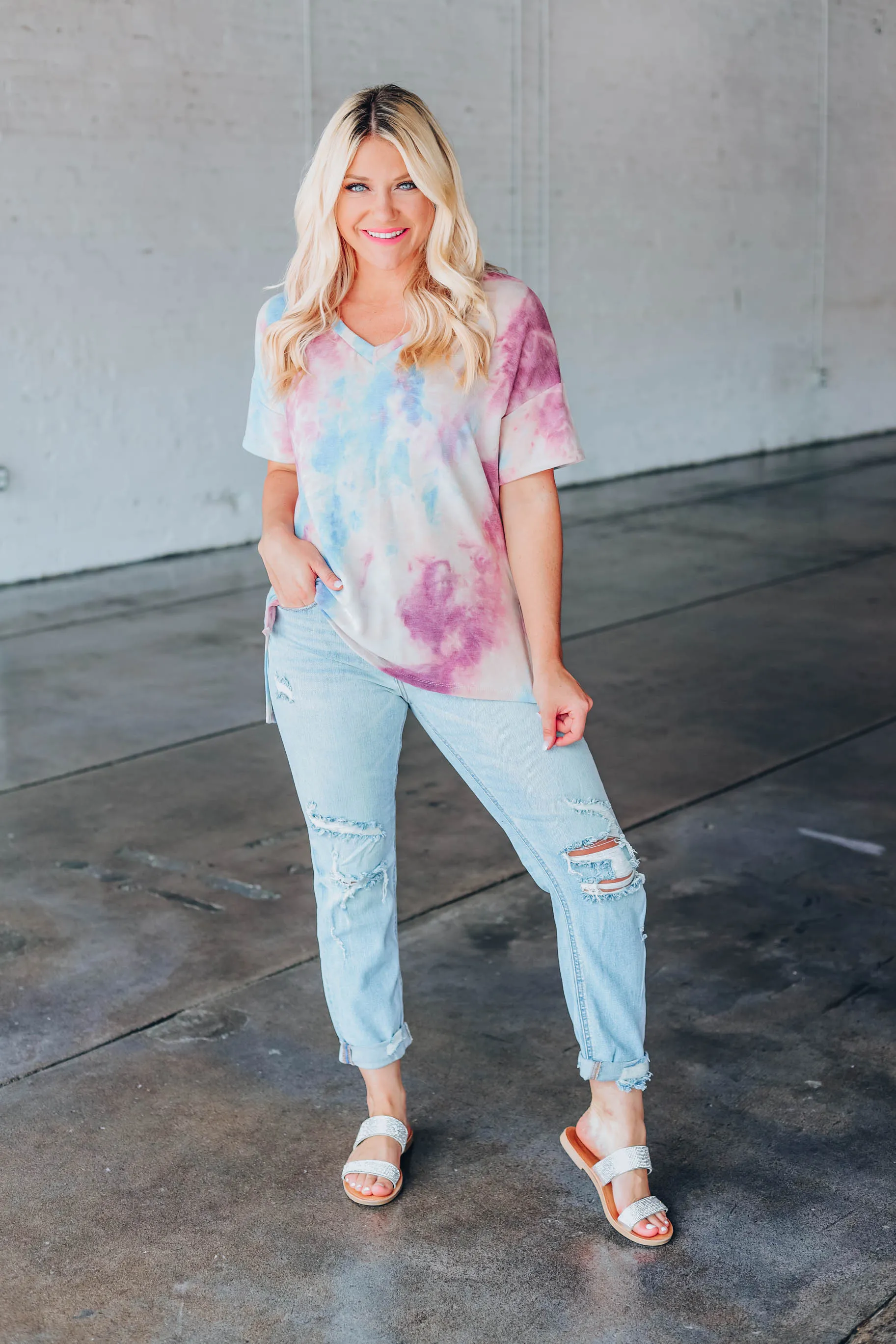 Fall Time Tie Dye Top - S-3X