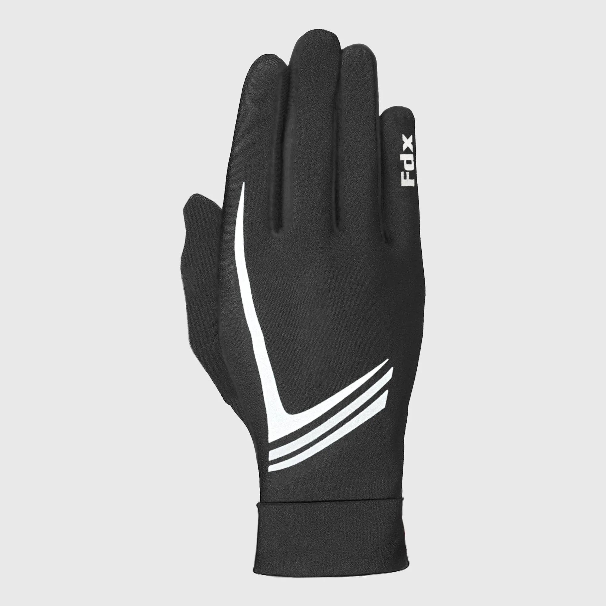 Fdx Aero Black Full Finger Winter Cycling Gloves