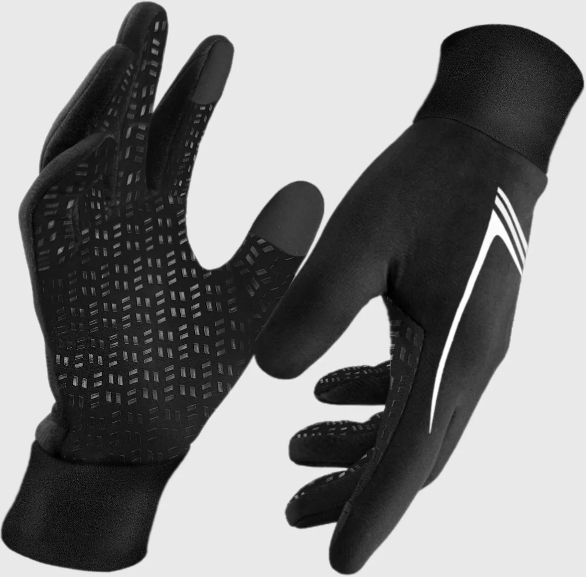 Fdx Aero Black Full Finger Winter Cycling Gloves