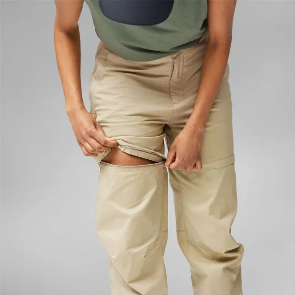Fjallraven Womens Abisko Hike Zip-Off Trousers Reg Leg Fossil