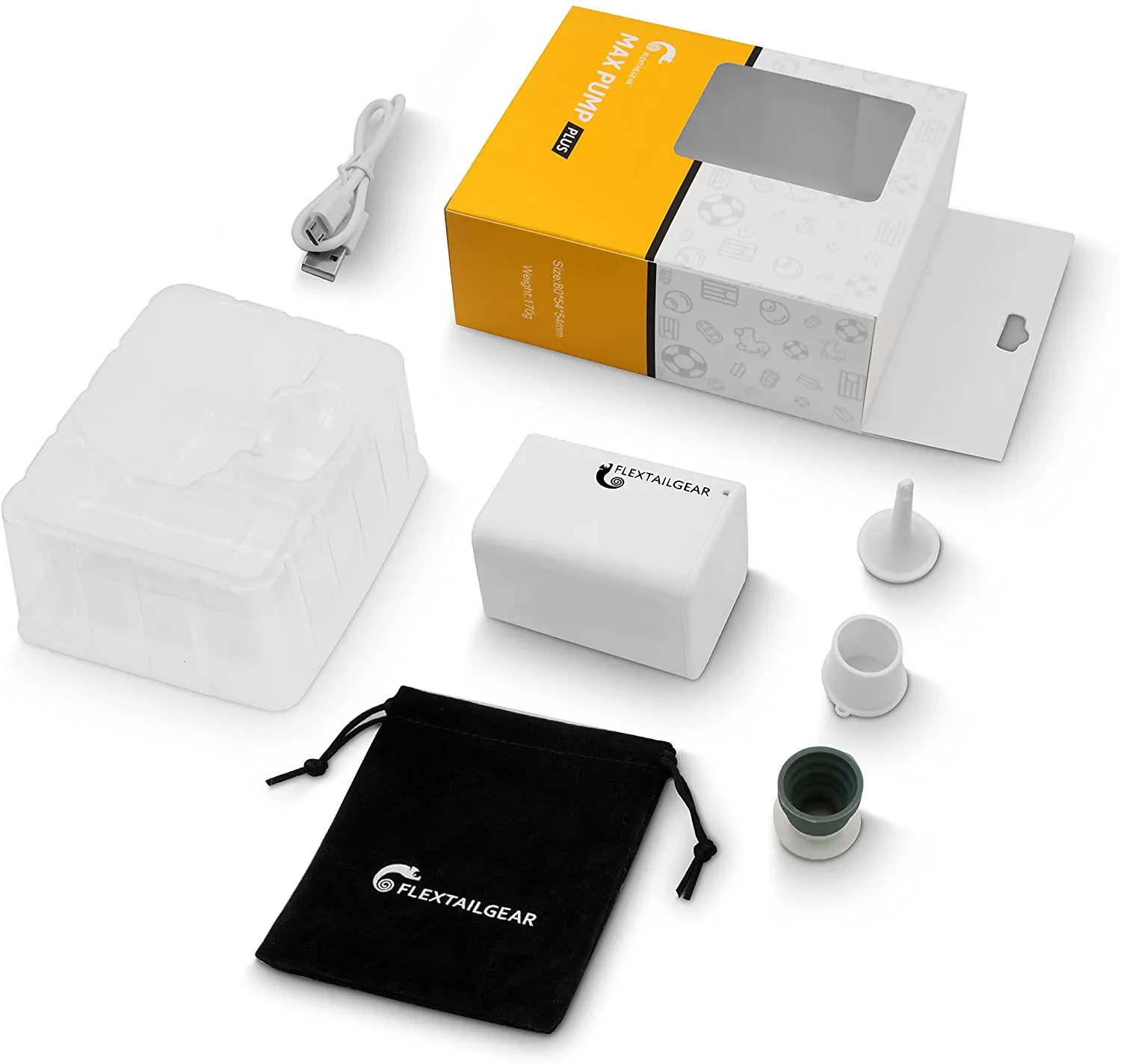 FLEXTAILGEAR - MAX Pump Plus Portable Air Pump with 3600mAh Battery USB Rechargeable
