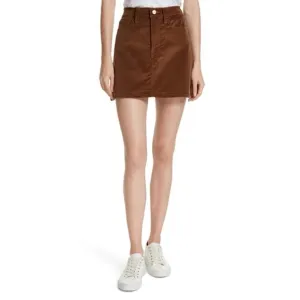FRAME Le Mini Corduroy Skirt, Warm Tan, Size 29
