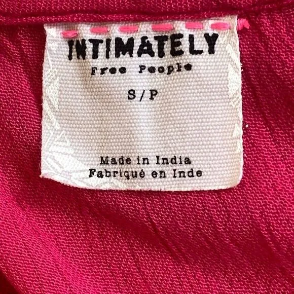 Free People Intimately NWT Meadows Of Medallion Flowy Slip Dress Tango Pink S