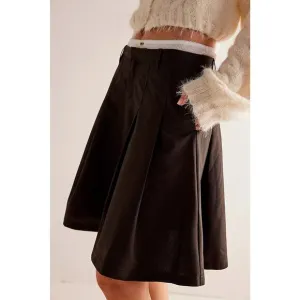 Free People We The Free Suiting Pleated Mini Skirt Size 2 NWOT