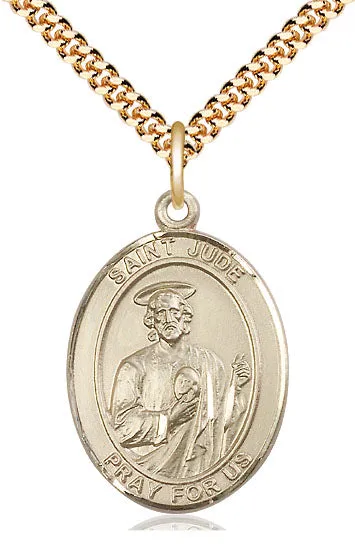 Gold Filled St Jude Pendant (3/4")