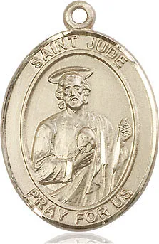 Gold Filled St Jude Pendant (3/4")