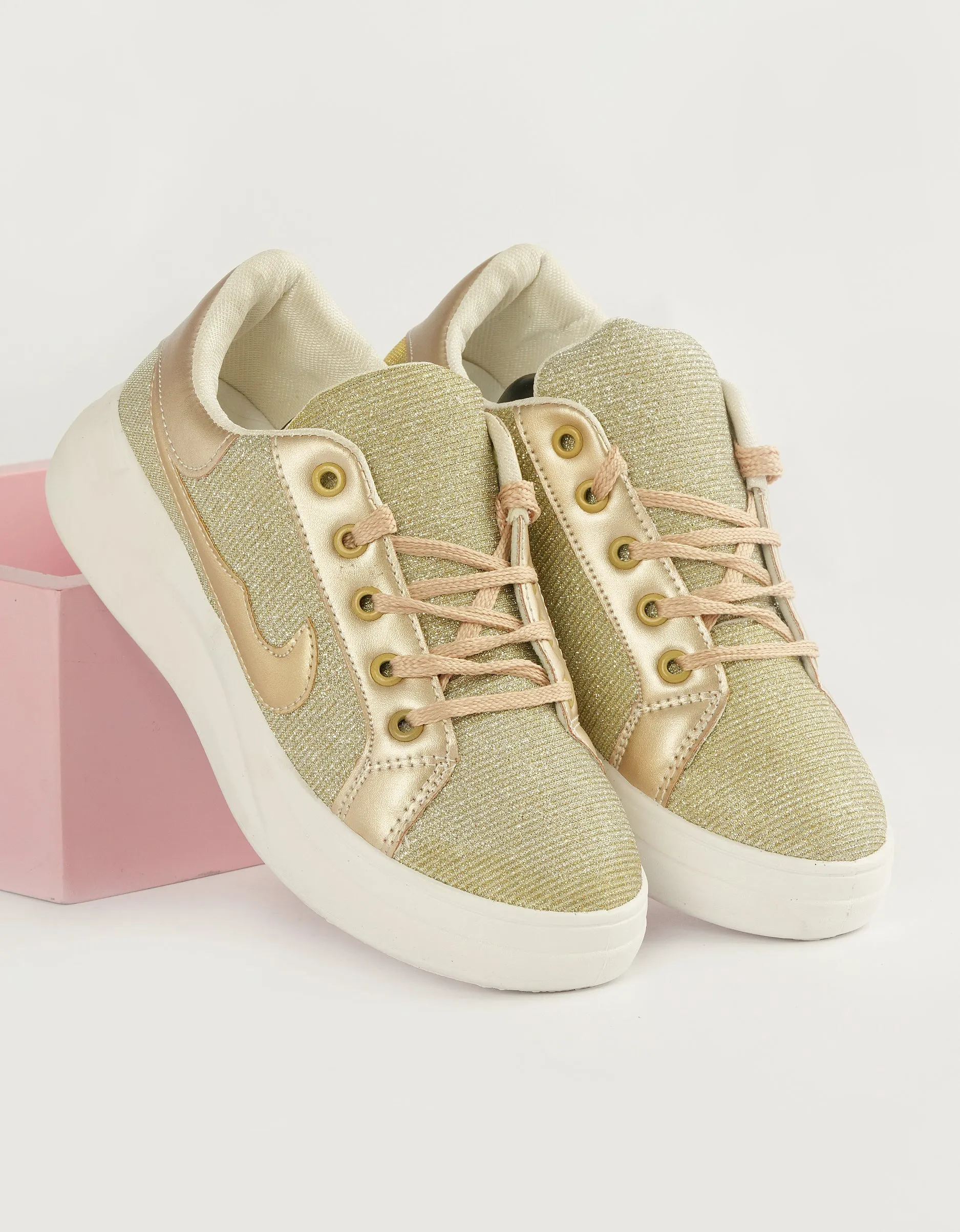 Golden Hour Sneakers - Radiant Gold