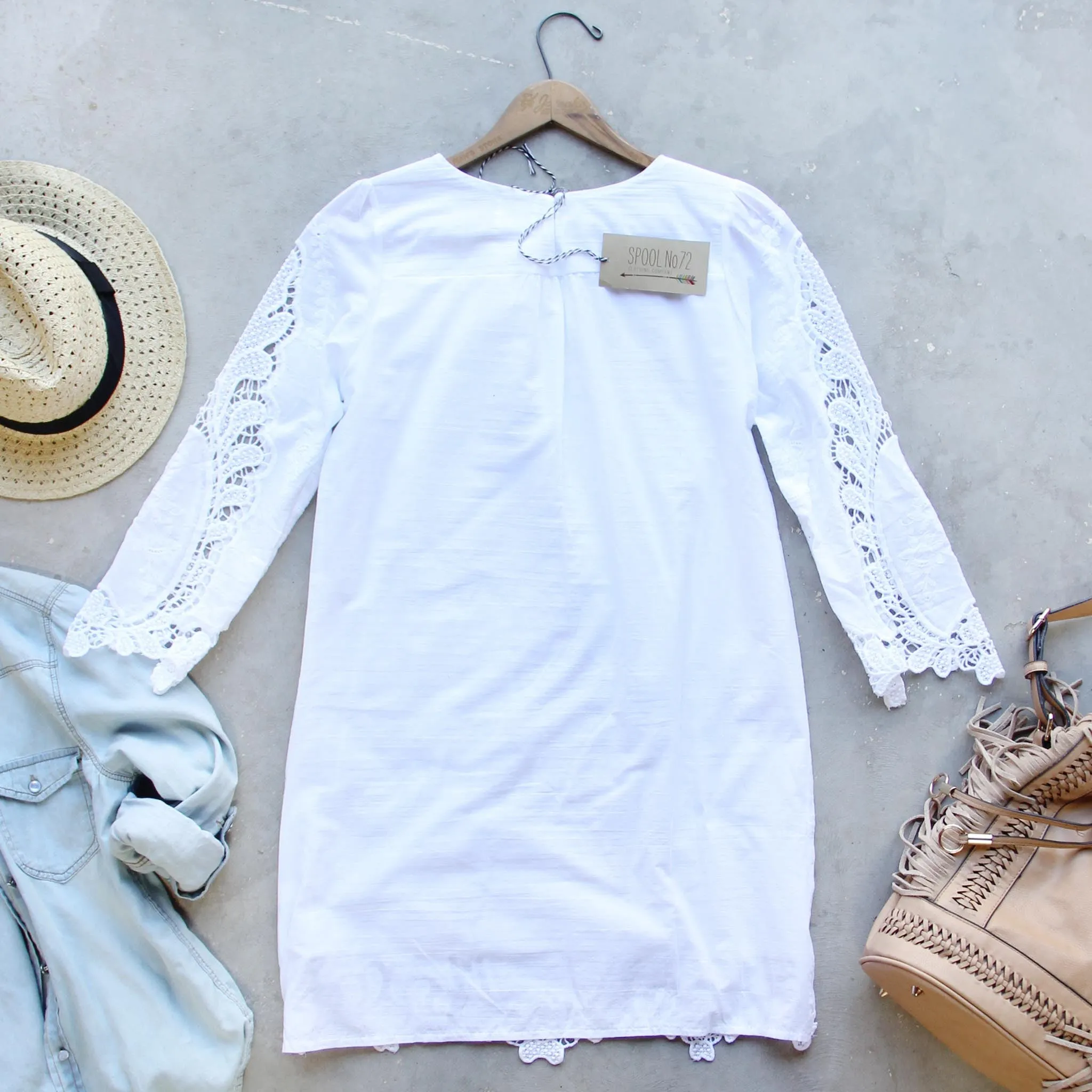 Greek Isles Dress in White