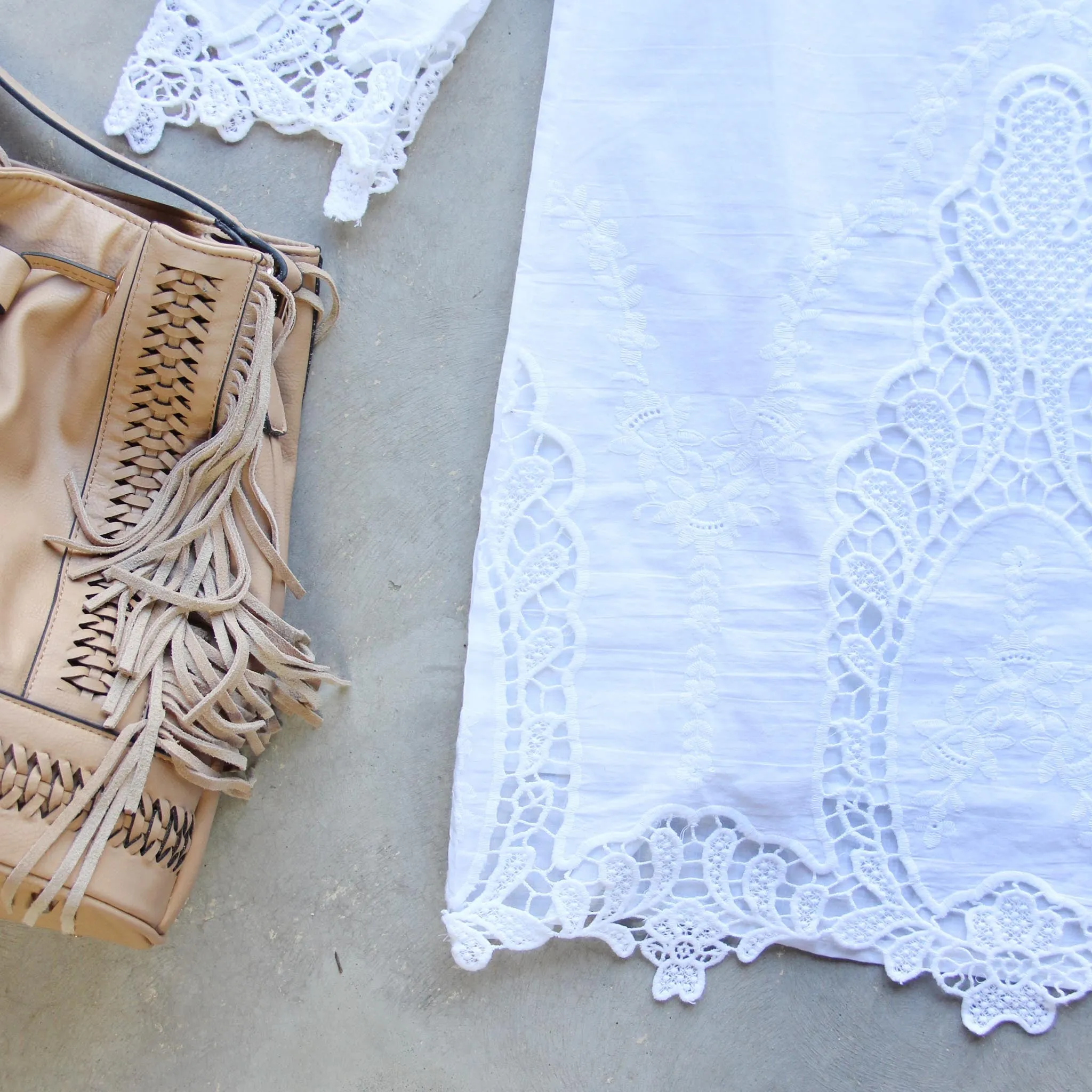 Greek Isles Dress in White