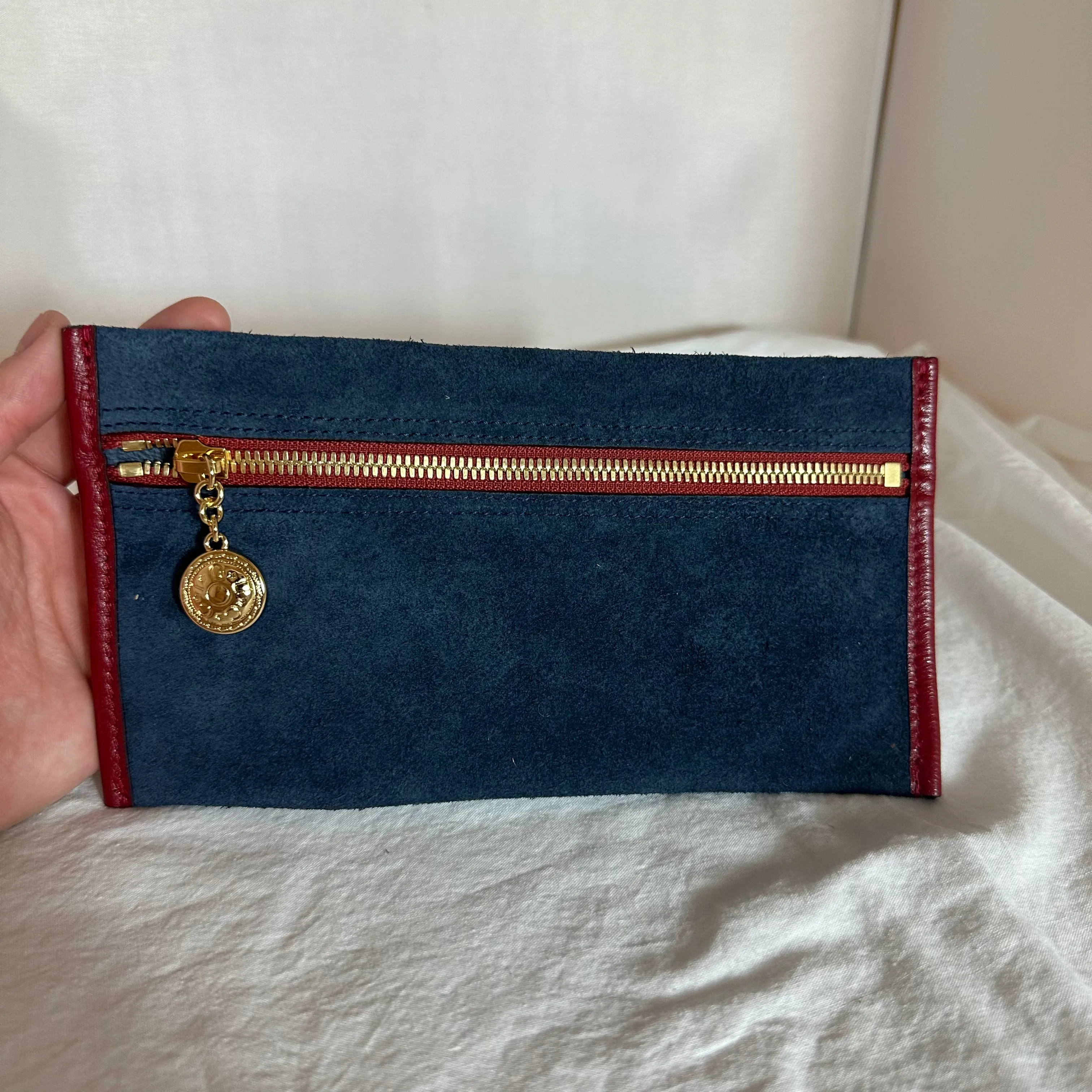 Gucci Rajah Suede Large Tote Bag in Blue