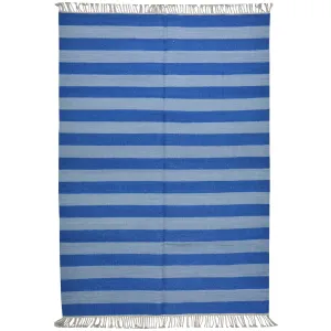 Hand-Woven Cotton Reversible Flatweave Handmade Rug (Size 4.3 X 6.1) Cwral-8649