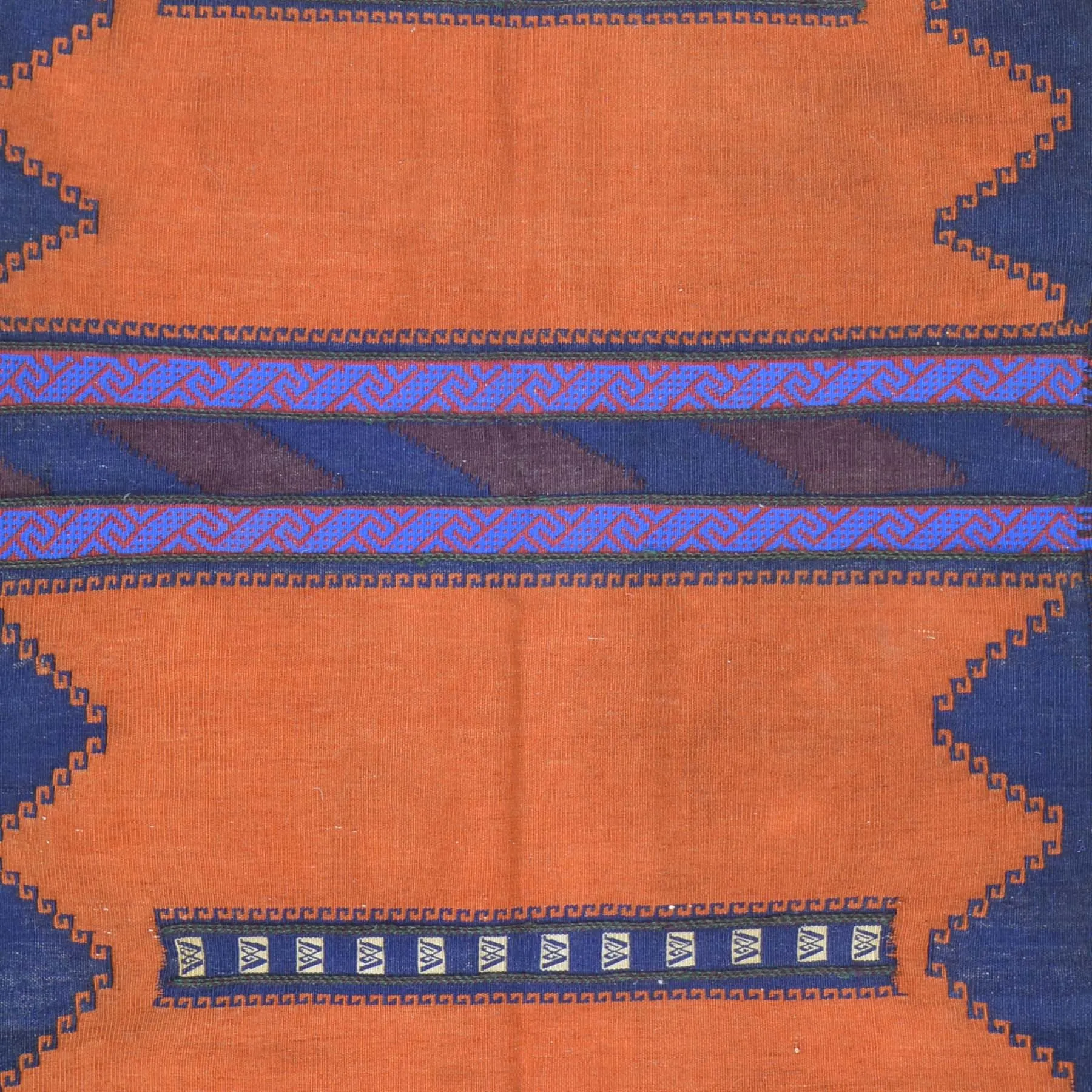 Hand-Woven Flat-weave Tribal Kilim Wool Rug (Size 2.11 X 5.8) Cwral-8616