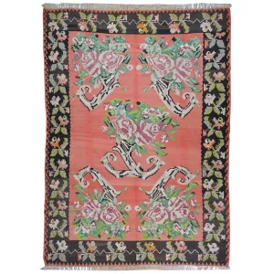 Hand-Woven Reversible Bessarabian Kilim Handmade Wool Rug (Size 7.7 X 10.4) Cwral-6939